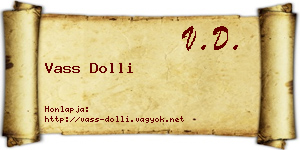 Vass Dolli névjegykártya